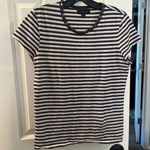 Banana Republic striped shirt. Embroidered. Size x-Small.